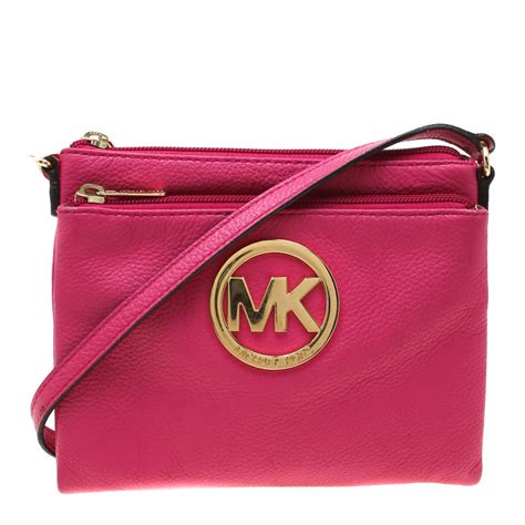 michael kors adele crossbody pink|Adele Logo Crossbody Bag .